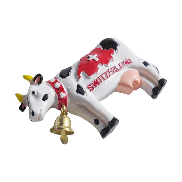 switzerland cow fridge magnet – alpine culture souvenir & cute magnetic decor gift
