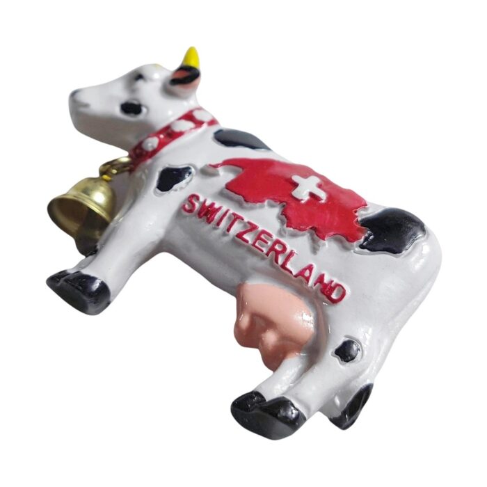 switzerland cow fridge magnet – alpine culture souvenir & cute magnetic decor gift