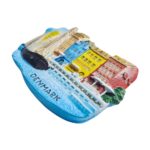nyhavn denmark fridge magnet – colorful waterfront scene travel souvenir & magnetic home decor