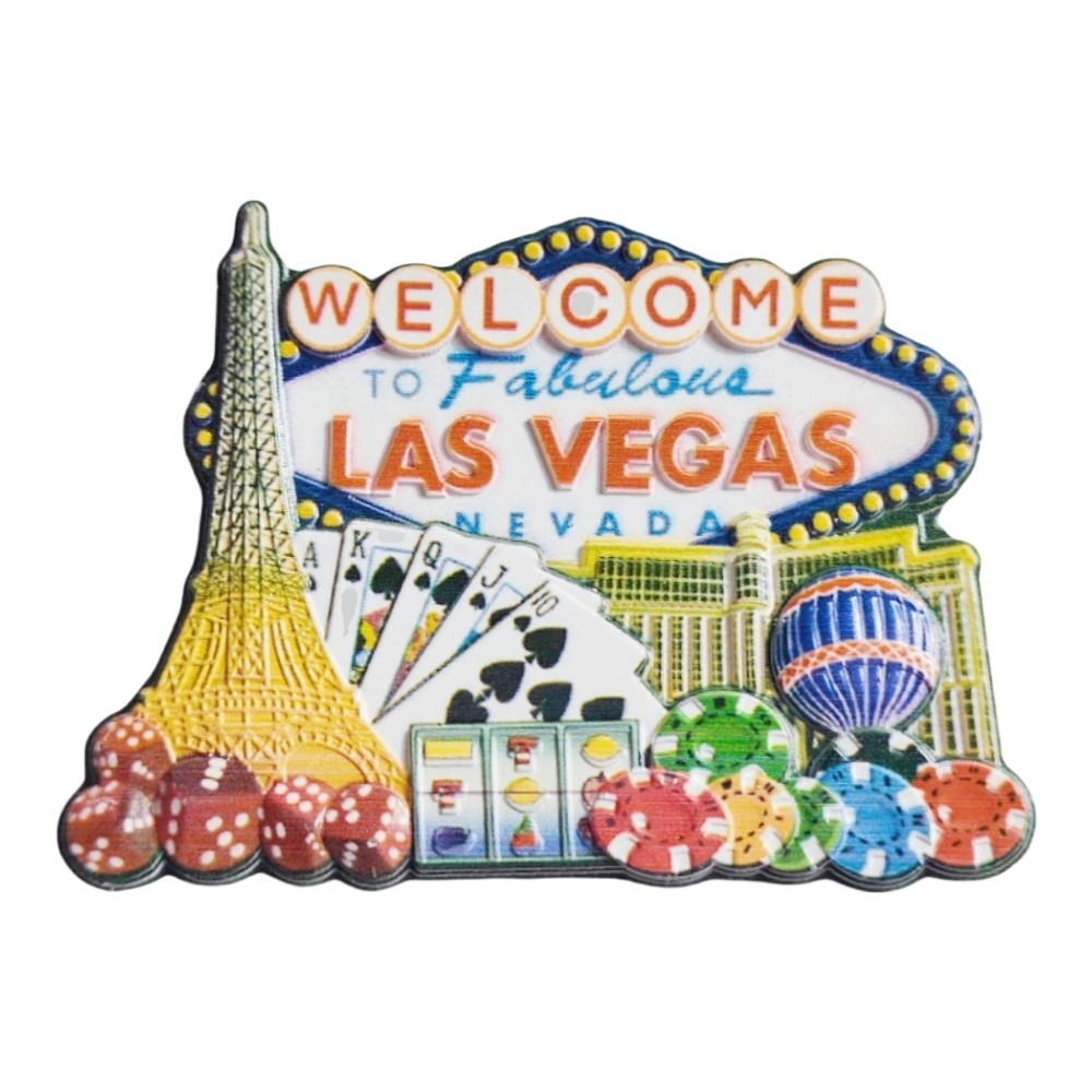 las vegas usa fridge magnet – casino icon souvenir gift & retro fridge decoration