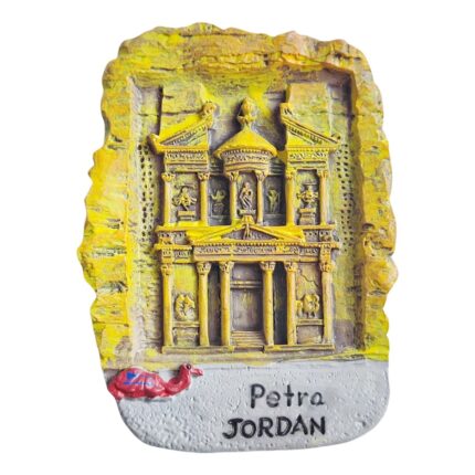 petra jordan fridge magnet – ancient wonder of the world travel souvenir & middle eastern decor
