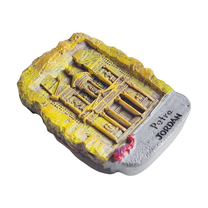 petra jordan fridge magnet – ancient wonder of the world travel souvenir & middle eastern decor