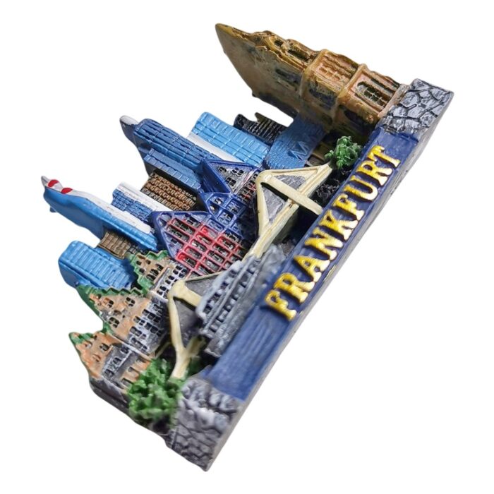 frankfurt germany fridge magnet – skyline scene travel gift & modern european city decor