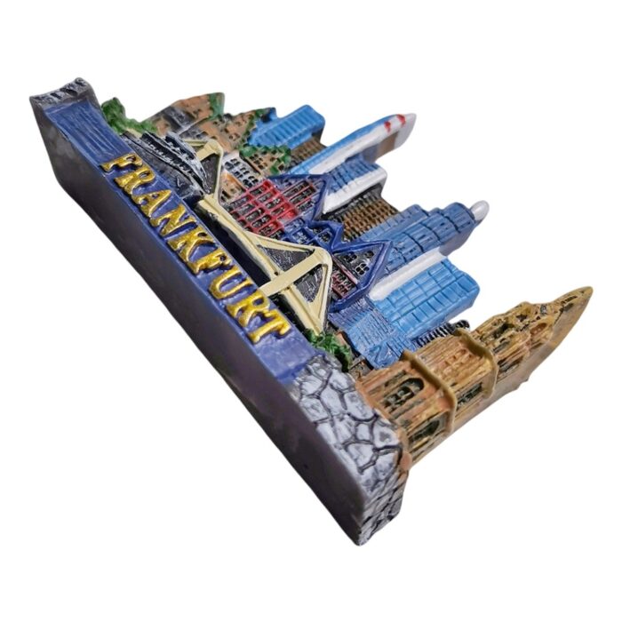 frankfurt germany fridge magnet – skyline scene travel gift & modern european city decor