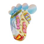 hawaii flip flop foot sand fridge magnet – usa island souvenir gift & beach vibe whiteboard decor