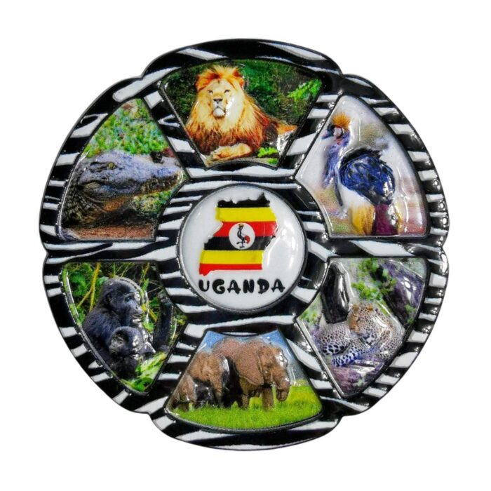 uganda wildlife animals fridge magnet safari adventure decor & exotic souvenir