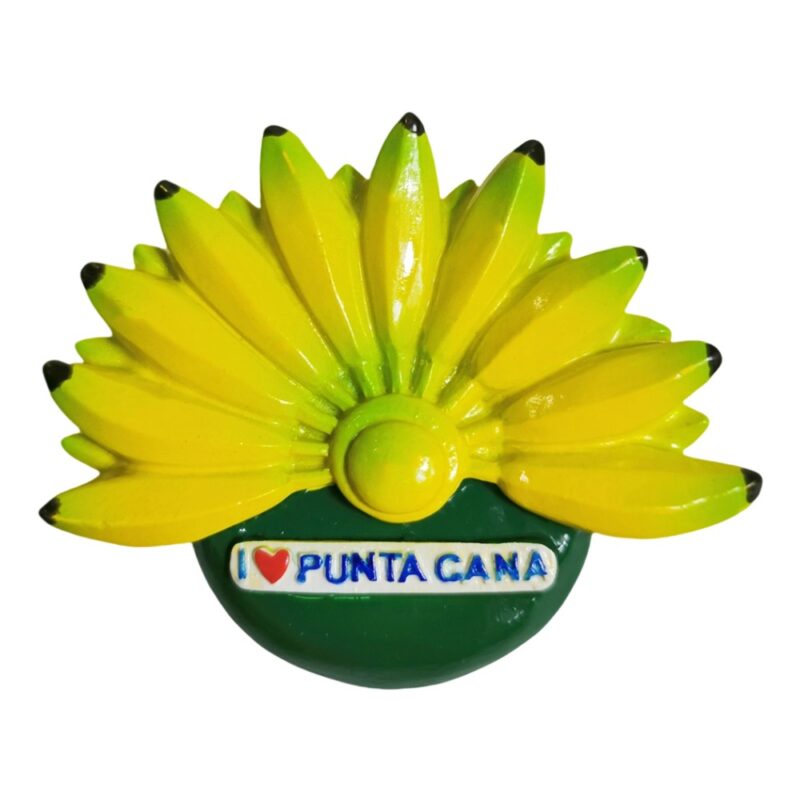 punta cana dominican republic fridge magnet – banana design island vacation souvenir & tropical kitchen decor