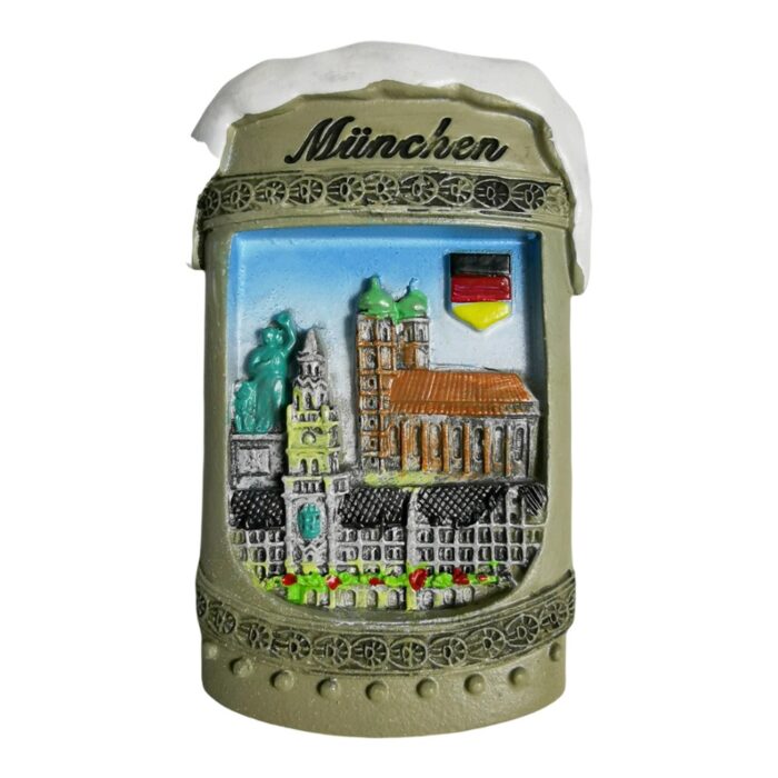 munich germany fridge magnet – beer stein style travel gift for oktoberfest fans & german decor