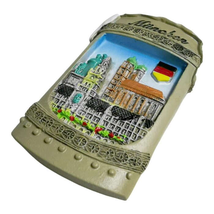 munich germany fridge magnet – beer stein style travel gift for oktoberfest fans & german decor
