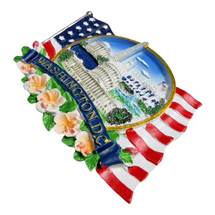 washington d.c. usa fridge magnet – american capital landmarks souvenir & patriotic wall display