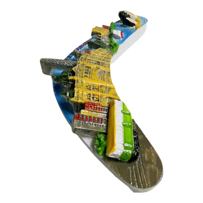 melbourne australia fridge magnet – city skyline with penguins travel souvenir & fun fridge decor