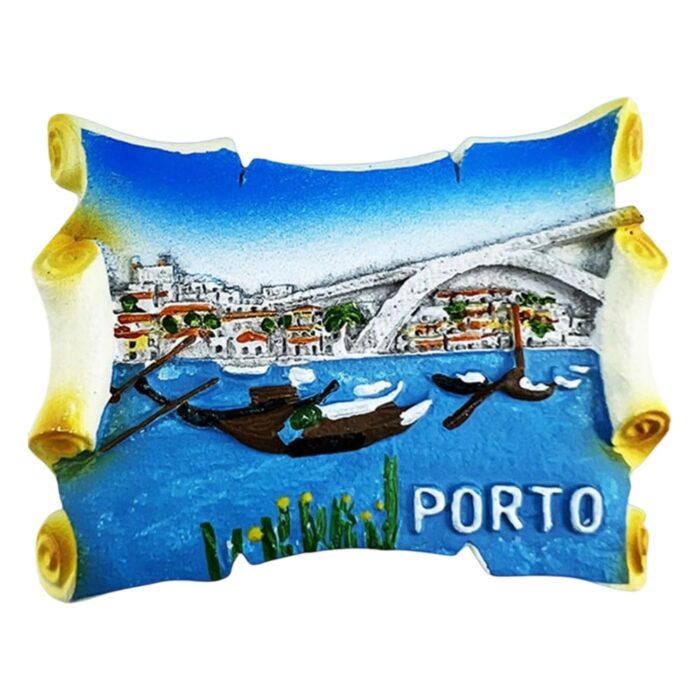porto portugal bridge & river scene fridge magnet classic travel souvenir gift & whiteboard decor
