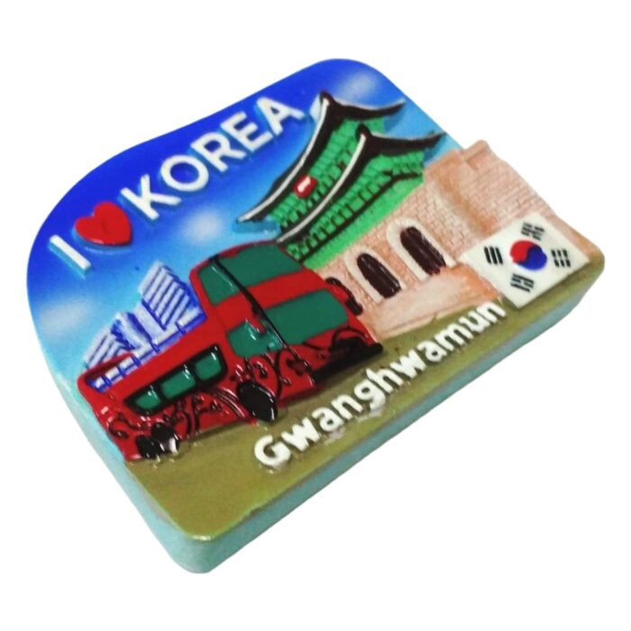 korea gwanghwamun gate fridge magnet korean heritage travel souvenir & home decor accent