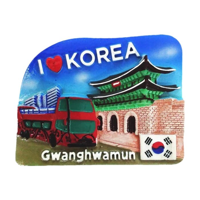 korea gwanghwamun gate fridge magnet korean heritage travel souvenir & home decor accent