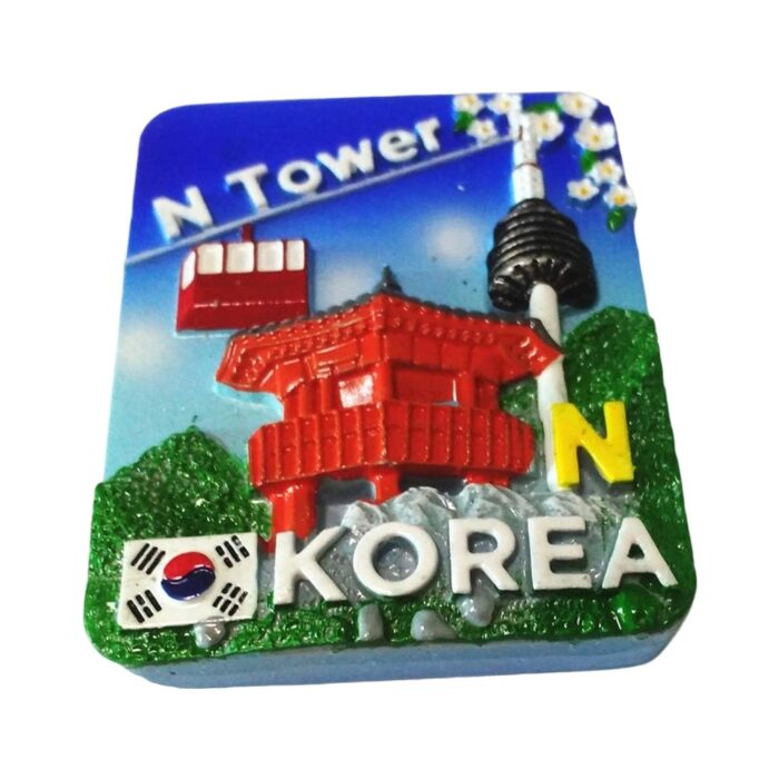 korea n tower cable car fridge magnet seoul landmark travel souvenir & office memo holder