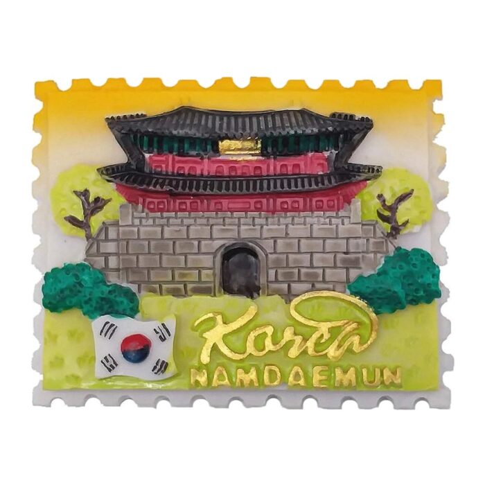korea namdaemun gate fridge magnet historic landmark travel souvenir & cute whiteboard decor