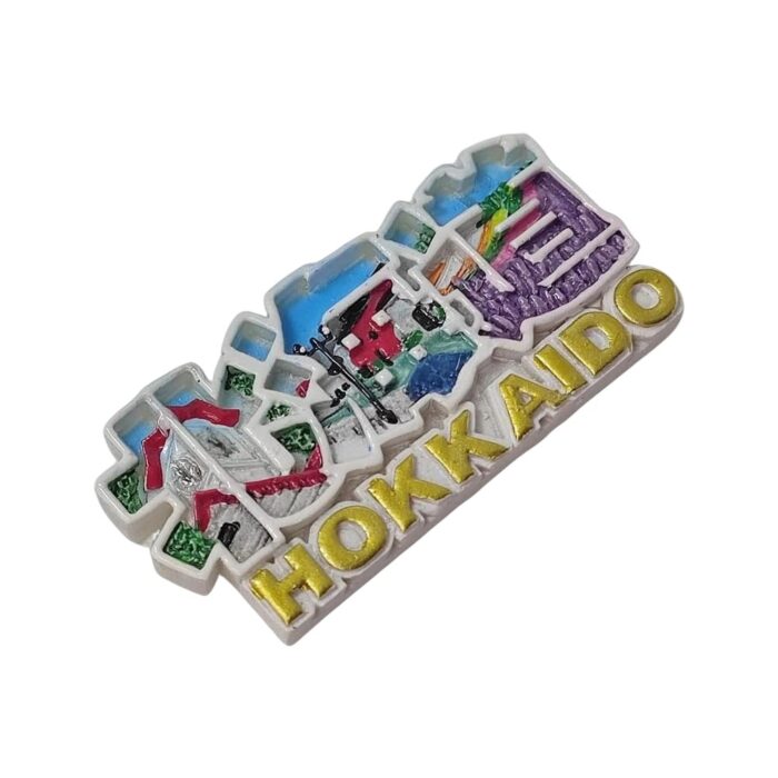 hokkaido japan scenic street fridge magnet japanese travel keepsake & kitchen memo holder