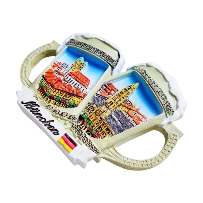 munich germany fridge magnets beer stein oktoberfest style travel souvenir gift & bavarian magnetic ornament