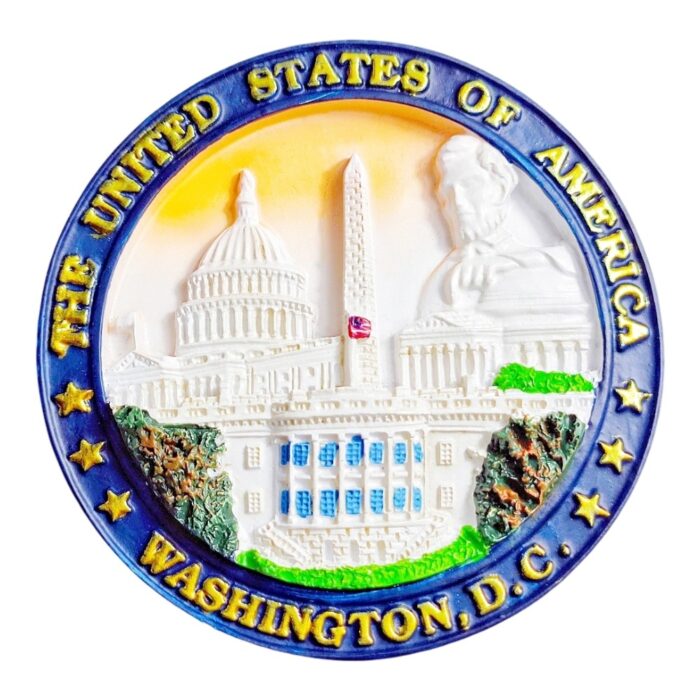 washington d.c. usa fridge magnets white house and capitol seal travel souvenir gift & patriotic magnetic decor