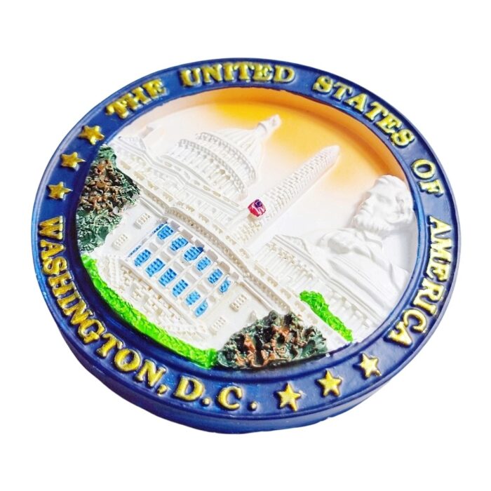 washington d.c. usa fridge magnets white house and capitol seal travel souvenir gift & patriotic magnetic decor
