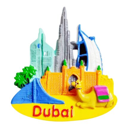 dubai uae fridge magnets burj khalifa camel desert scene travel souvenir gift & arabian magnetic keepsake