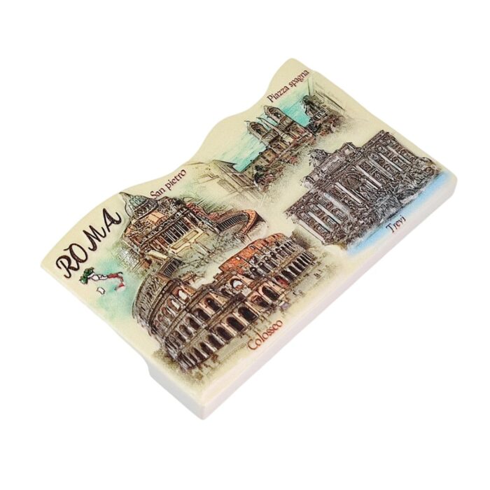 rome italy fridge magnets landmarks collage style travel souvenir gift & magnetic fridge display