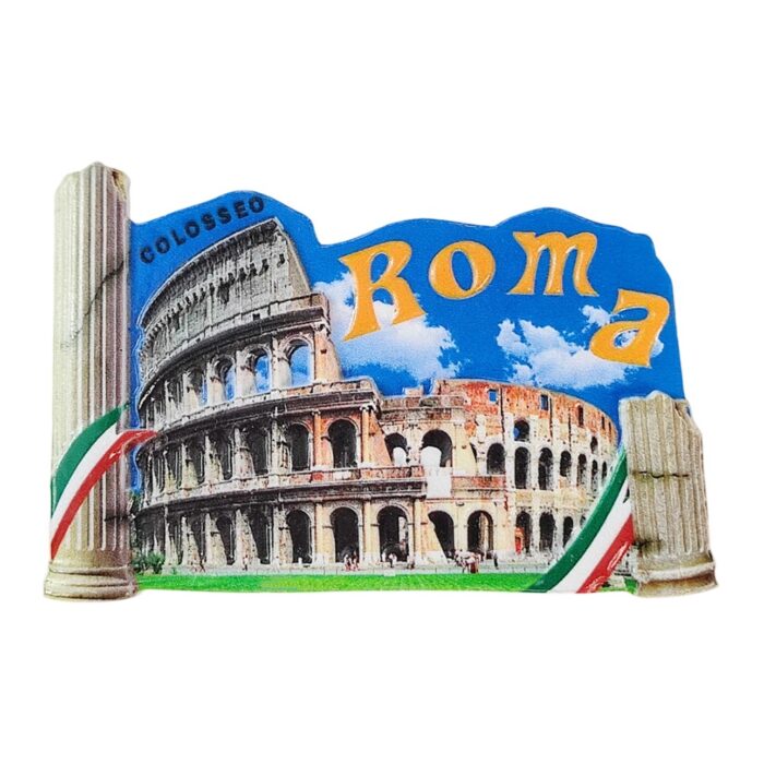 rome italy fridge magnets colosseum and roman columns travel souvenir gift & classic magnetic decor