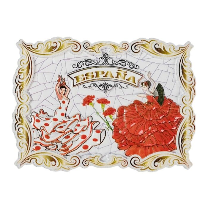 españa spain fridge magnets flamenco dancer and carnation flowers travel souvenir gift & magnetic art accent