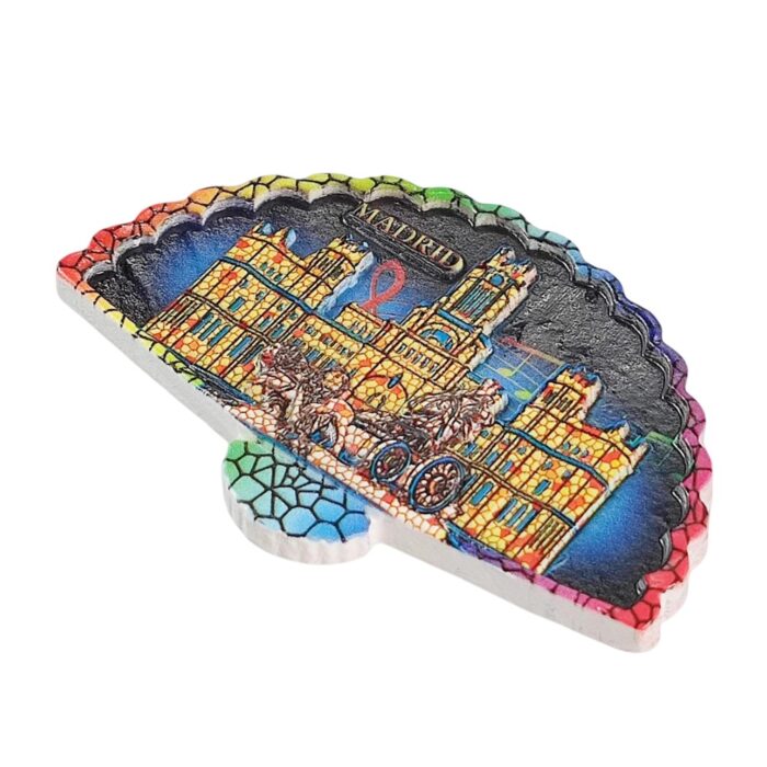madrid spain fridge magnets colorful landmark mosaic style travel souvenir gift & refrigerator art decor