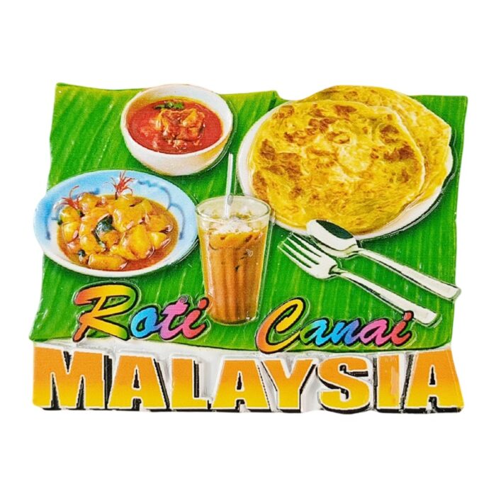 malaysia roti canai fridge magnets traditional flatbread cuisine travel souvenir gift & refrigerator magnet decor