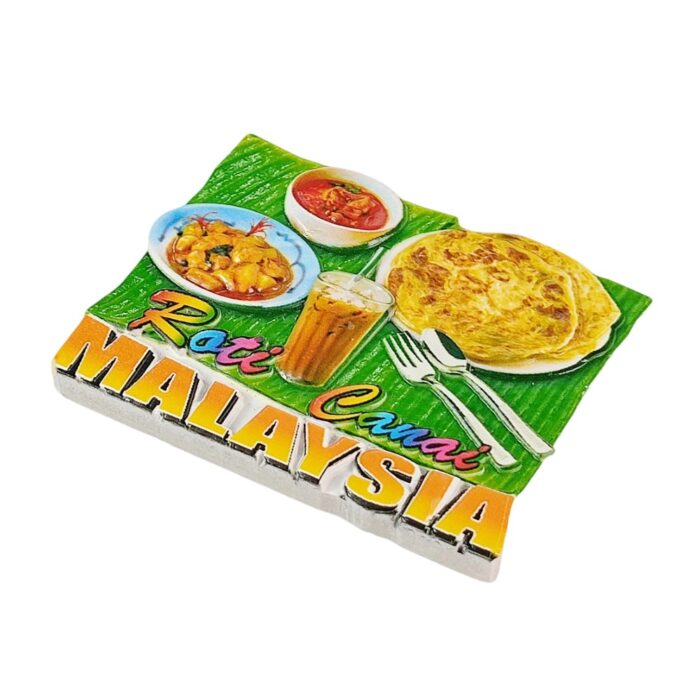 malaysia roti canai fridge magnets traditional flatbread cuisine travel souvenir gift & refrigerator magnet decor