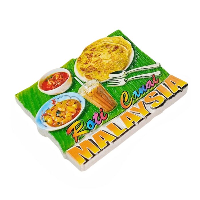 malaysia roti canai fridge magnets traditional flatbread cuisine travel souvenir gift & refrigerator magnet decor