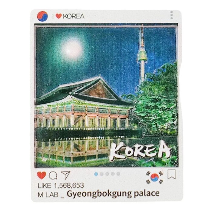korea gyeongbokgung palace fridge magnets korean landmark night view travel souvenir gift & insta style magnetic decor