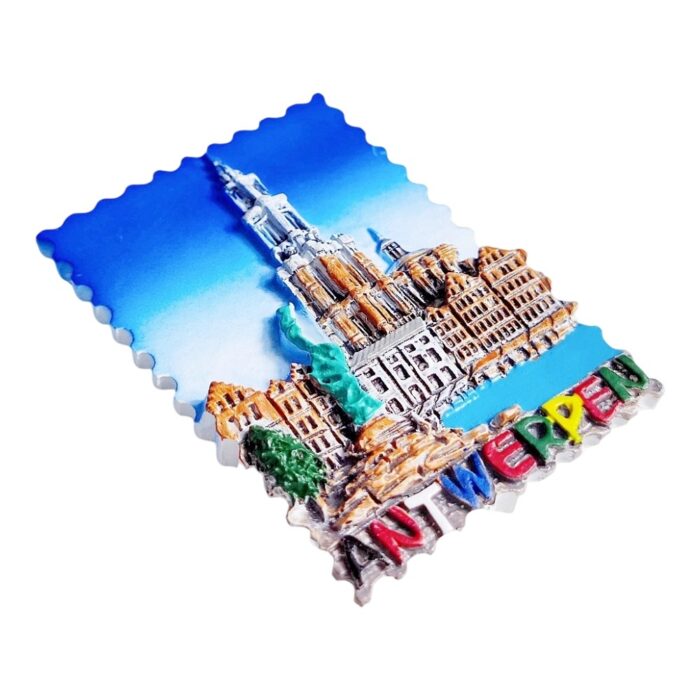 antwerpen belgium fridge magnets cathedral of our lady landmark travel souvenir gift & belgian magnetic decor