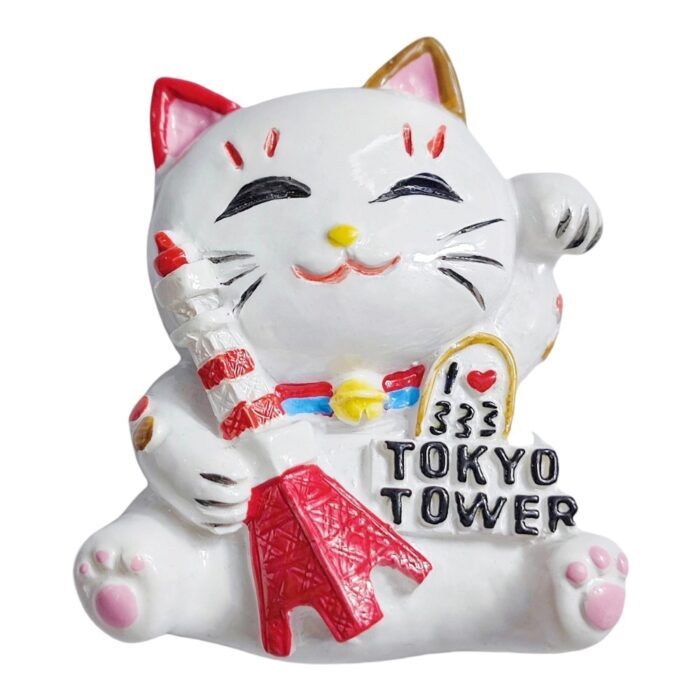 tokyo japan fridge magnet lucky cat with tokyo tower travel souvenir & cute whiteboard decoration
