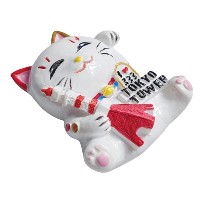 tokyo japan fridge magnet lucky cat with tokyo tower travel souvenir & cute whiteboard decoration
