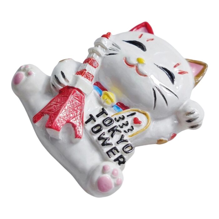 tokyo japan fridge magnet lucky cat with tokyo tower travel souvenir & cute whiteboard decoration
