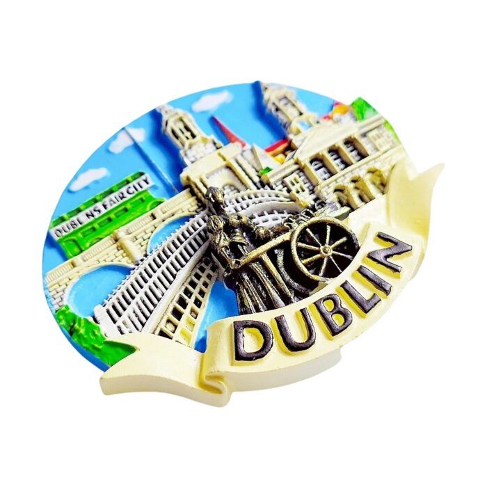 dublin ireland fridge magnet irish city travel souvenir gift & vintage whiteboard decor