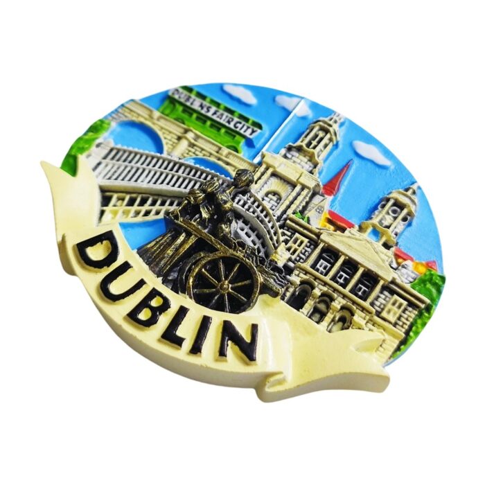 dublin ireland fridge magnet irish city travel souvenir gift & vintage whiteboard decor