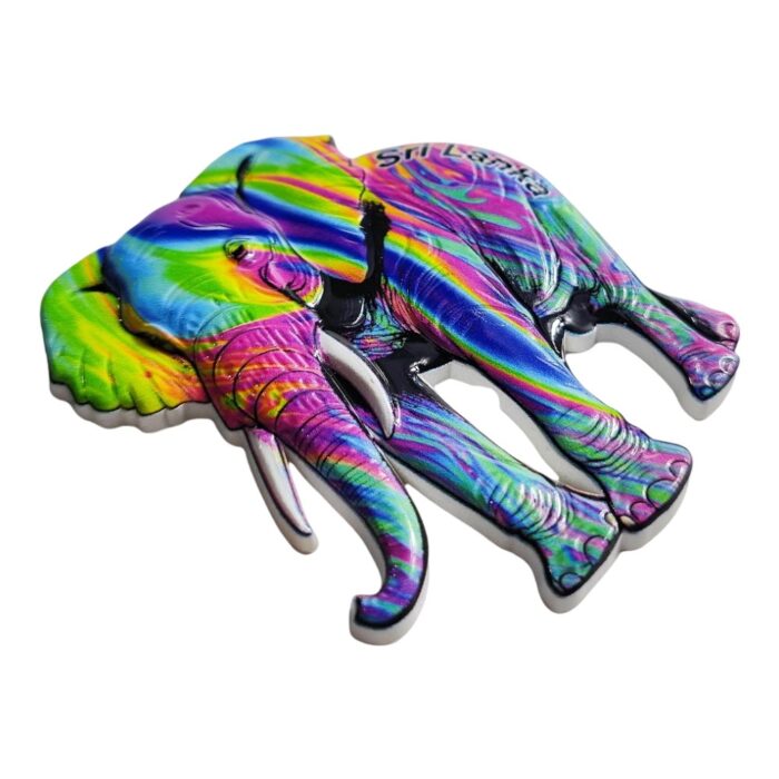 sri lanka elephant color splash fridge magnet sri lanka travel souvenir gift & magnetic decor