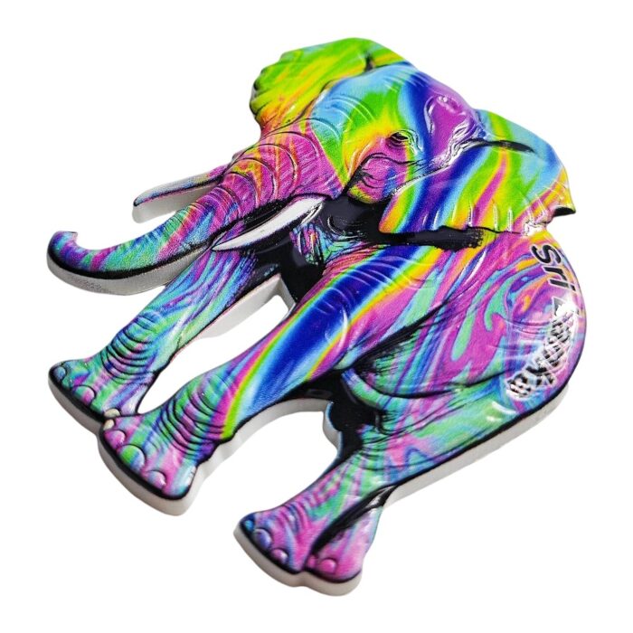 sri lanka elephant color splash fridge magnet sri lanka travel souvenir gift & magnetic decor