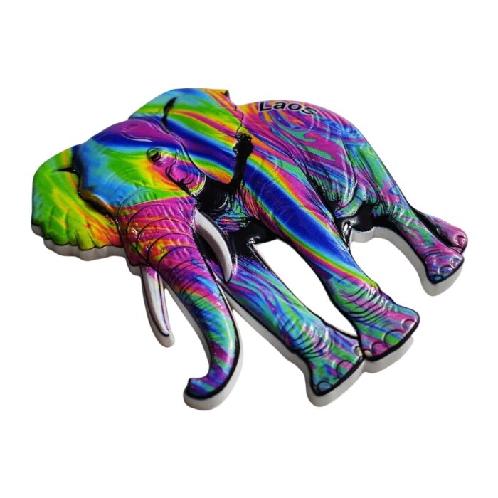 laos elephant rainbow fridge magnet laos travel souvenir idea & refrigerator memo board decor