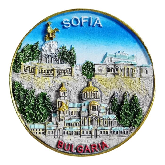 sofia bulgaria city landmarks fridge magnet bulgaria travel souvenir keepsake & memo board decor