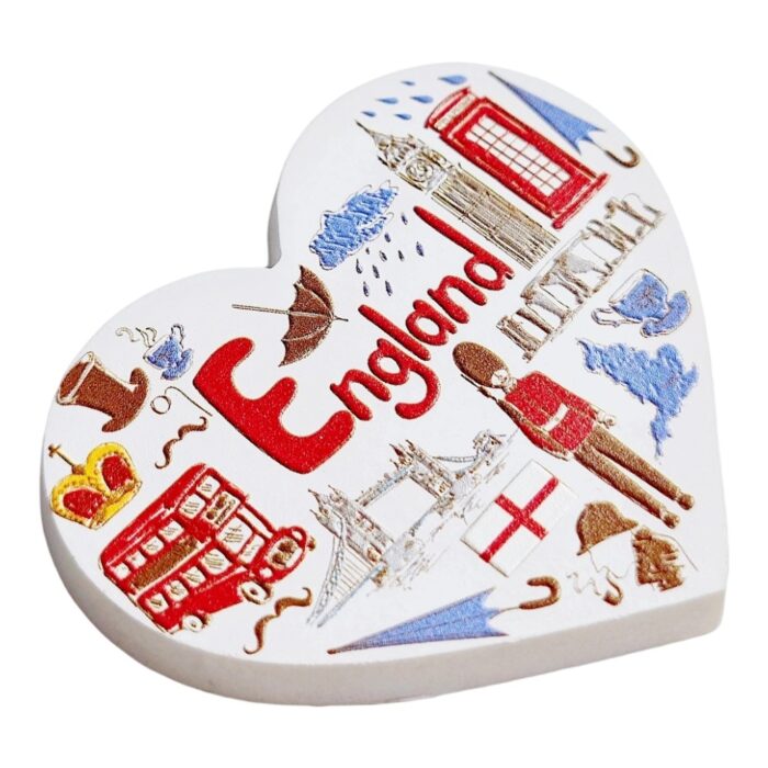 england fridge magnet heart shaped british travel souvenir & classic whiteboard ornament