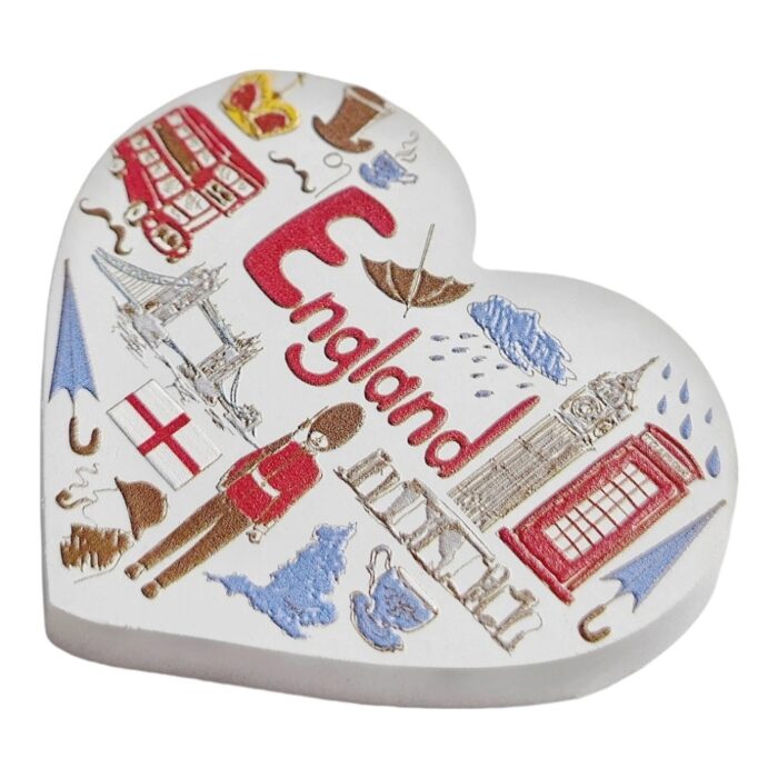 england fridge magnet heart shaped british travel souvenir & classic whiteboard ornament