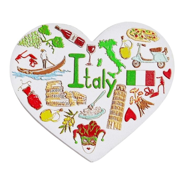 italy fridge magnet italian heart style travel souvenir gift & artistic memo board decor