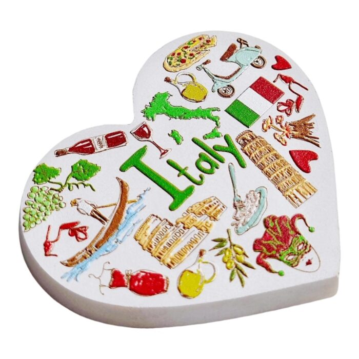 italy fridge magnet italian heart style travel souvenir gift & artistic memo board decor