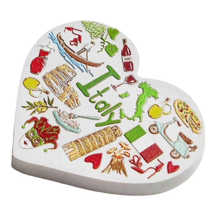 italy fridge magnet italian heart style travel souvenir gift & artistic memo board decor