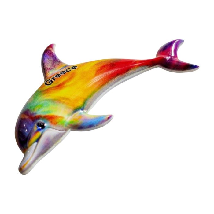 greece dolphin rainbow fridge magnet greece travel souvenir gift & magnetic whiteboard accessory