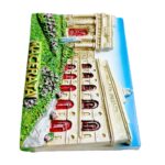 macerata italy fridge magnet renaissance architecture with golden lettering | marche region collectible | italian cityscape decor